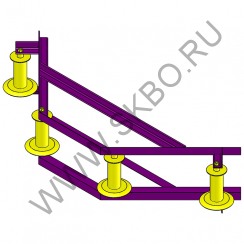 Ролик для прокладки кабеля угловой РПК 4-150УГ